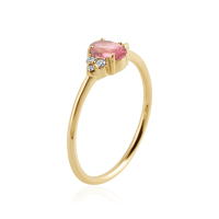 Pink Tourmaline with diamond Ring model R010734